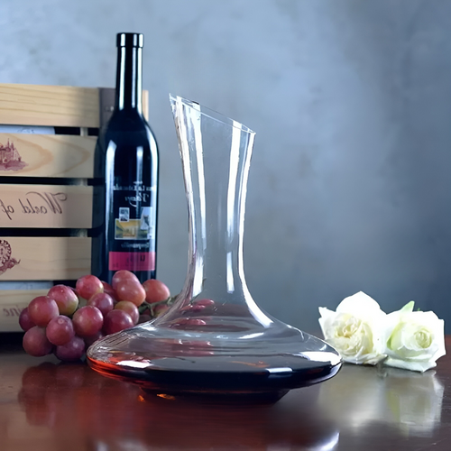 Krystall vin karaff – Håndlaget Elegant | 1500 ml Ideell for barer, leiligheter og kontorer | Skanto