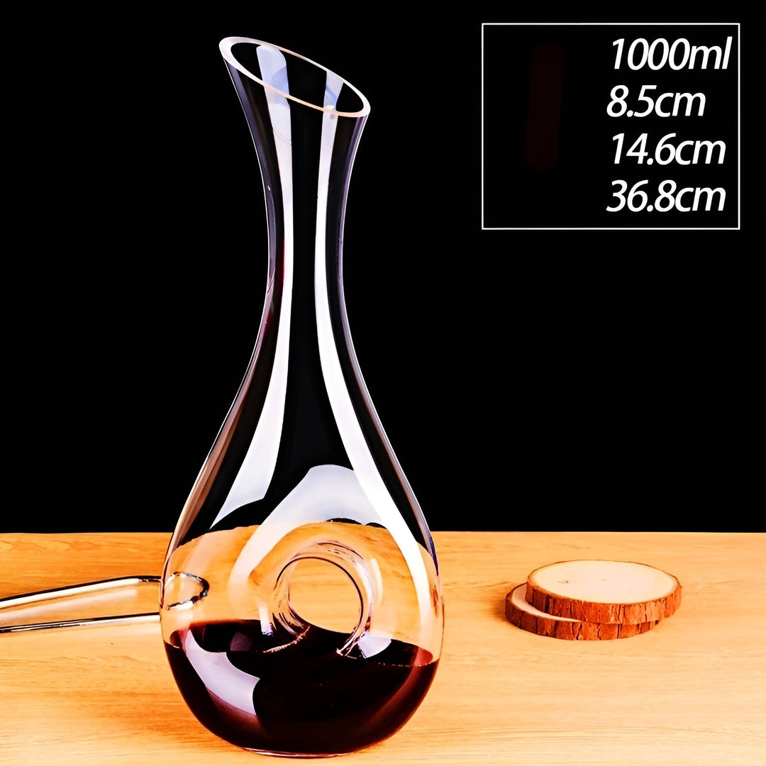 Krystallvinedekanter i snegleform – Skantoyfri for vin eller cognac | Dekorativ for hjemmet & baren | Skanto