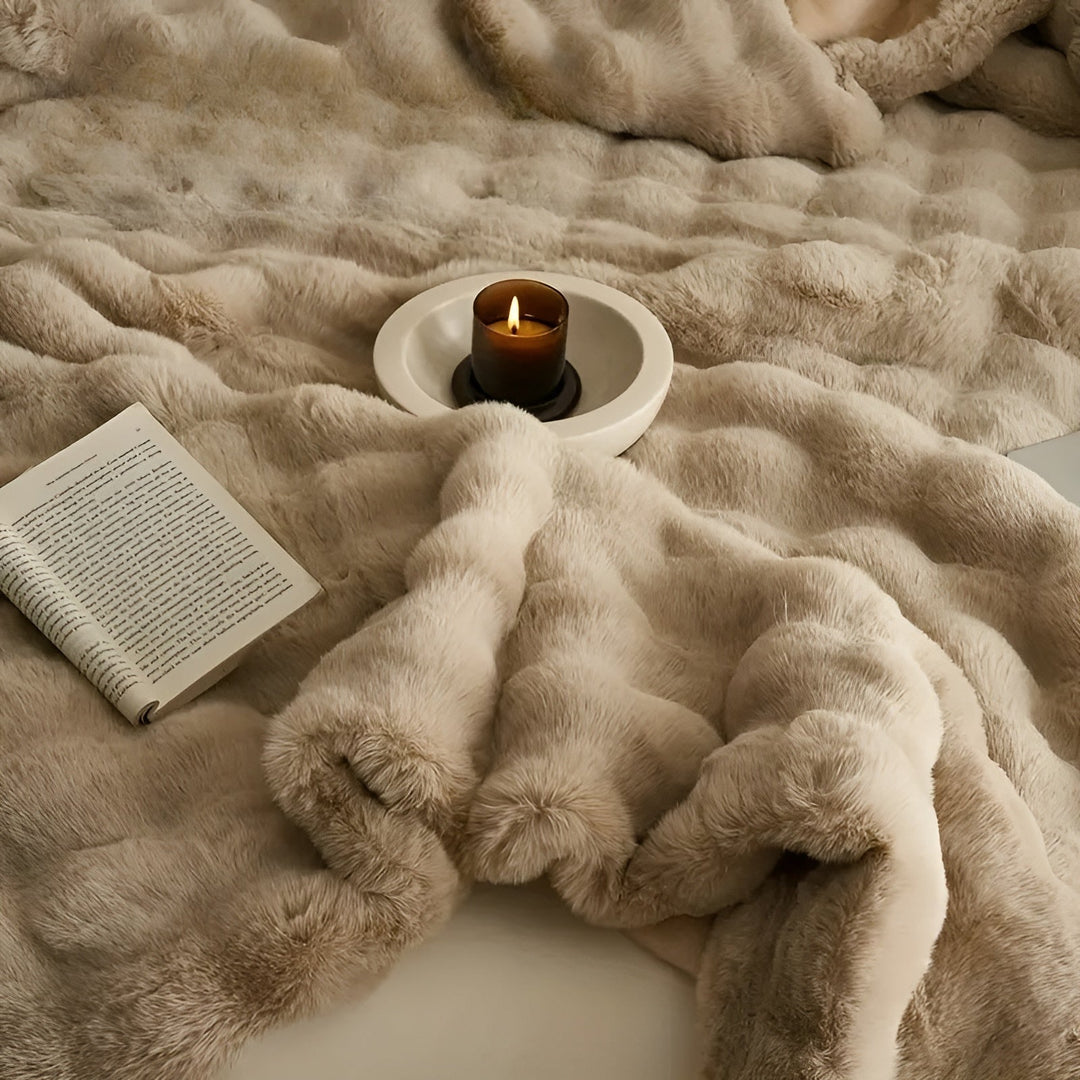 Fleece og fleece-teppe – Ekstra myk & varm | Perfekt for sofa og soverom | Skanto
