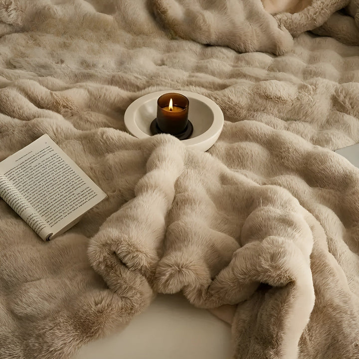 Fleece og fleece-teppe – Ekstra myk & varm | Perfekt for sofa og soverom | Skanto