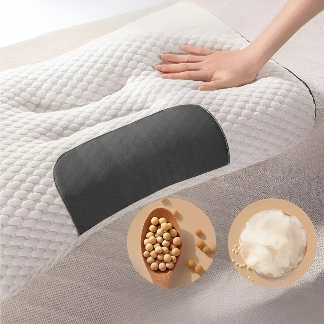 Ortopedisk Nakkepute – Ergonomisk & Støttende | For Avslapning & Sunn Søvn | Skanto