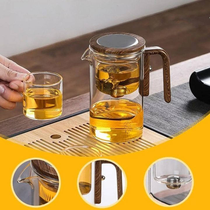 TranquilSip Tekanne – Glass-tekanne med magnetisk lukking
