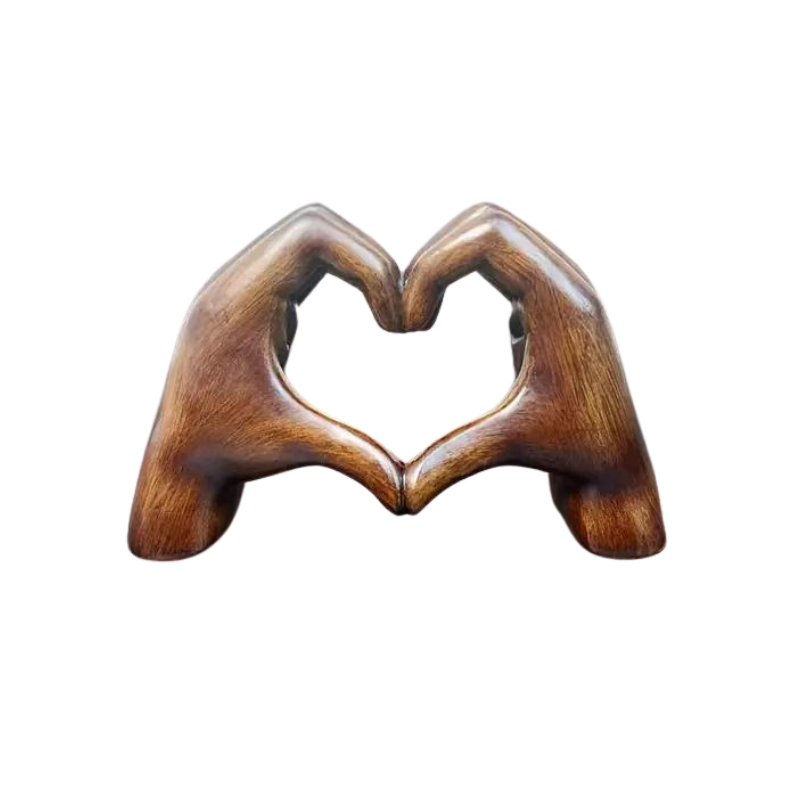 Lovenest Elegant Harpiks Skulptur - Symbol på Kjærlighet og Hengivenhet Skanto