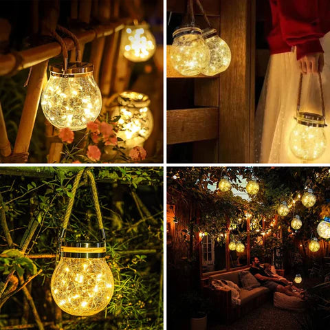 Solar Glass Globe Lantern Skanto