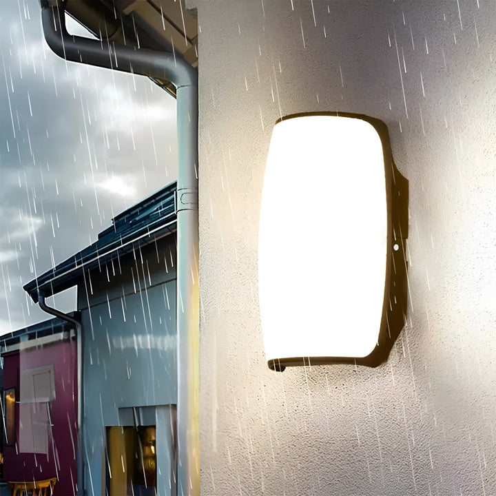 LED utendørs vegglys – Vanntett med bevegelsessensor | Perfekt for hage, terrasse og oppkjørsel | Skanto