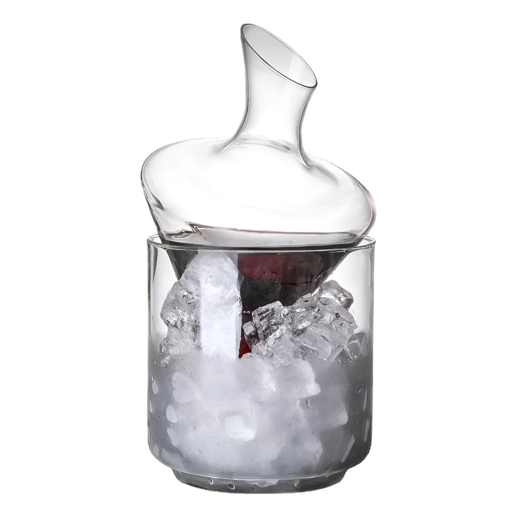 Whisky Karaffel med Isbøtte – Skantoykrystallfri Premiumglass | Stilig Sett for Whisky, Vodka & Brandy | Skanto