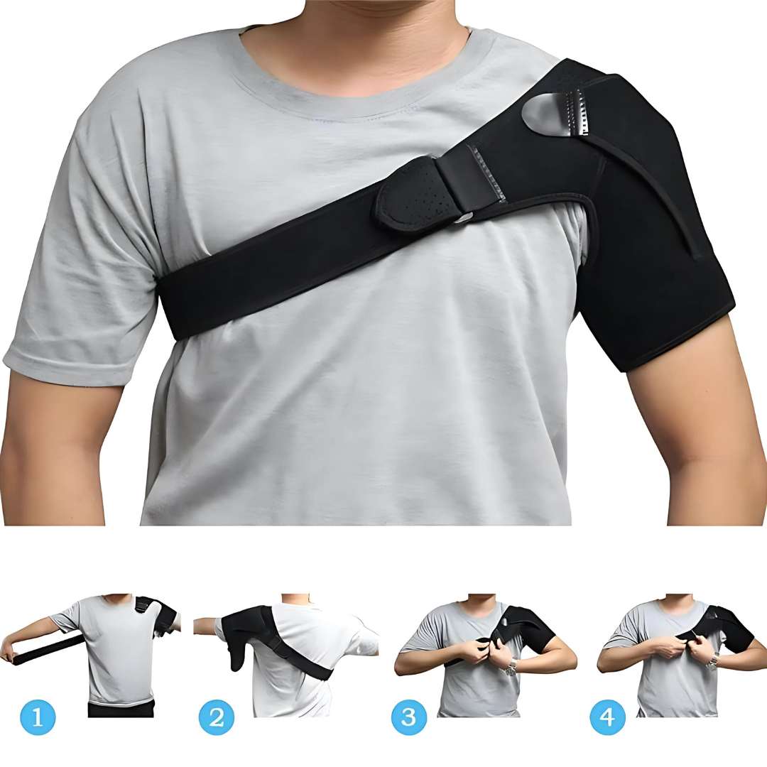 ComfortGuard Skulderstøttebandasje | Skuldersmerte Lindring - Holdningskorrigering Skanto