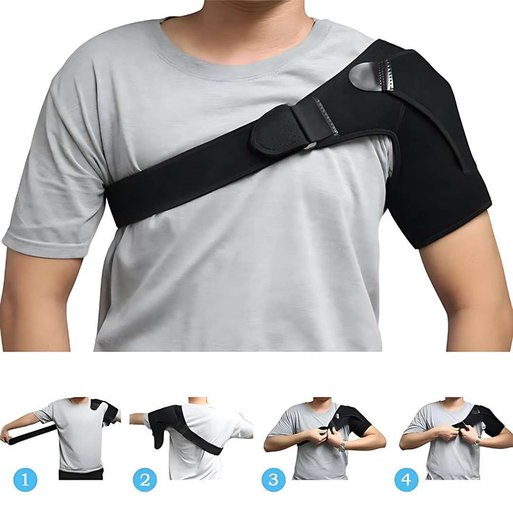 ComfortGuard Skulderstøttebandasje | Skuldersmerte Lindring - Holdningskorrigering Skanto