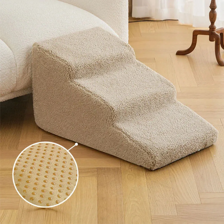 Weiche Schaumstofftreppe für kleine und ältere Hunde – Rampe neben dem Bett