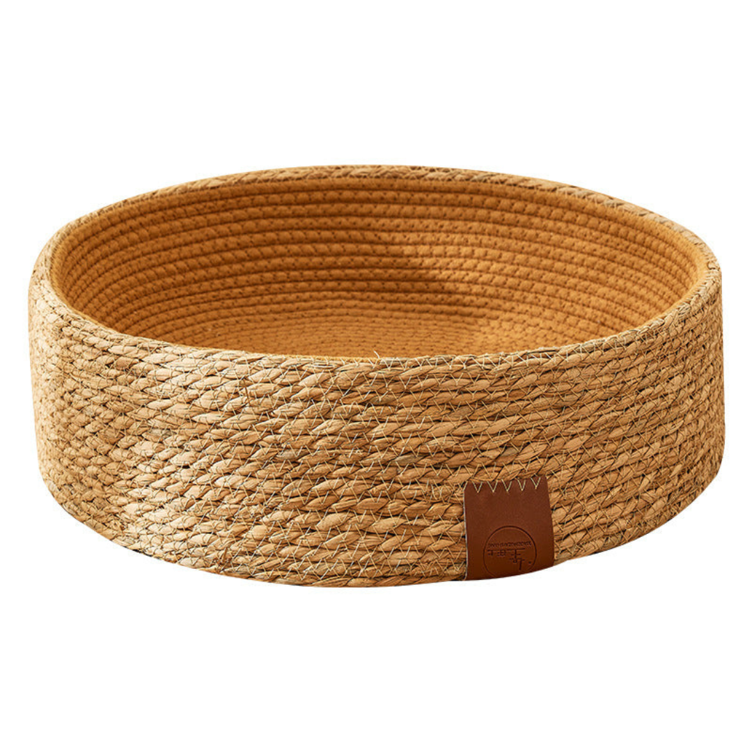 Håndvevd rattan katt klore seng Skanto
