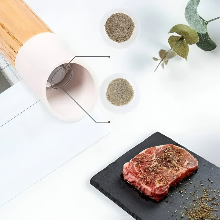 Salt og Pepper Kvernssett – Justerbar Kvern | Stilig for Hver Kjøkken | Skanto