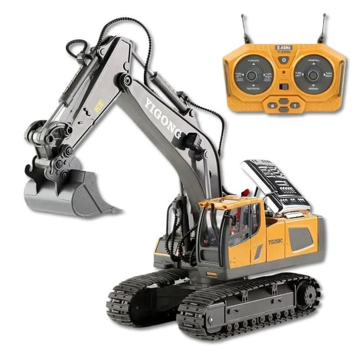 Skanto | RC GRAVER PRO – Fjernstyrt graver med 11 funksjoner for realistisk byggeplassfølelse