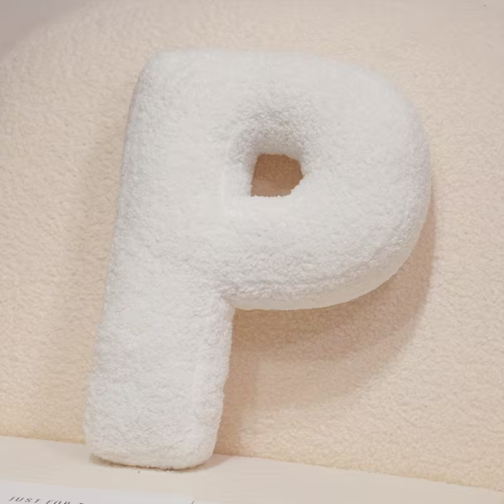 Hvit Bokstav Dekorativ Pute – Myk Og Allsidig | Kreative Puter For Sofaen Og Sengen | Skanto