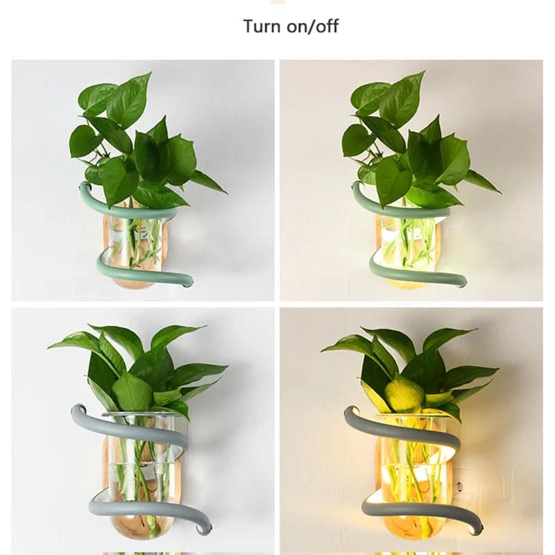 Skanto | Tre LED Vegglampe for Utendørsbelysning & Blomsterdekorasjon