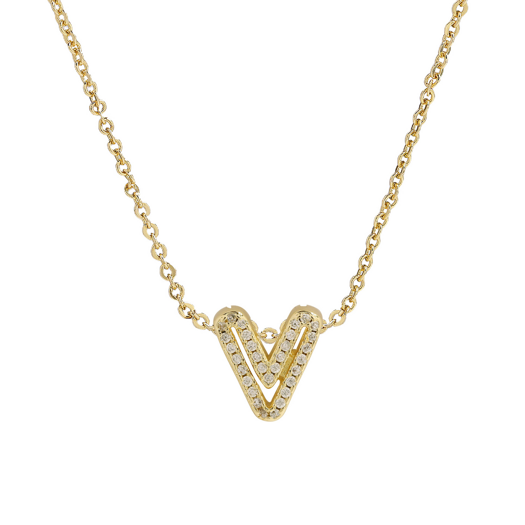 Skanto | Blændende Diamant Initial Halskjede