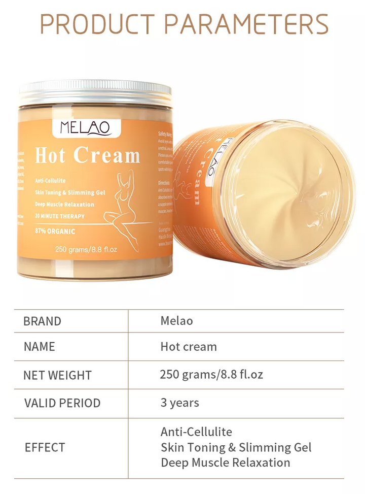 Skanto | Ultimate Shape Cream – øker fettforbrenning – reduserer cellulitter – 500 ml – veggklokke