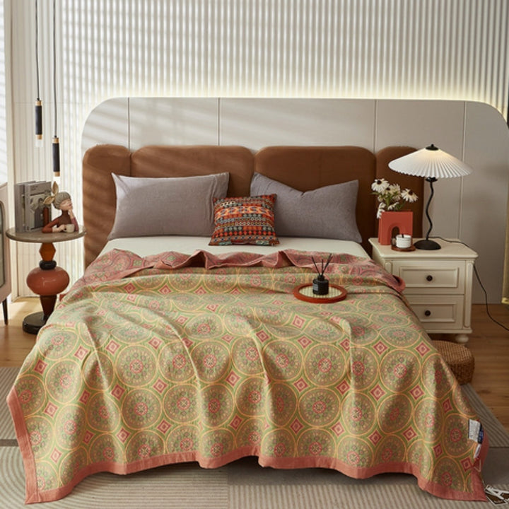 Skanto | Velina Reversibel Kattun Sommerpledd