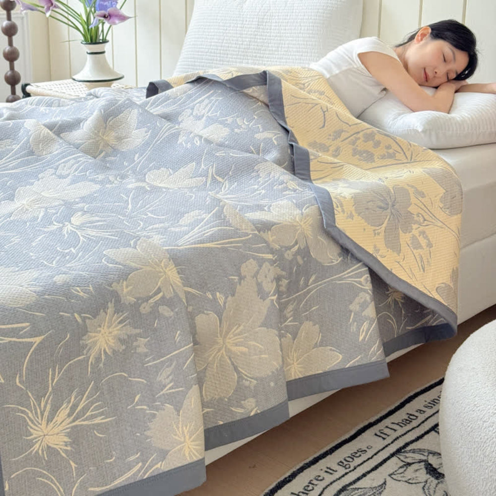 Skanto | Velurelle Reversibel Bomullsblomster Teppe