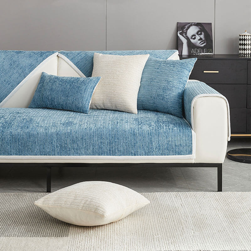 Skanto | SofaShield Luxe Anti-Scratch Sofa Protectors – Kr ripebestandig Chenille beskyttelse for kjæledyr