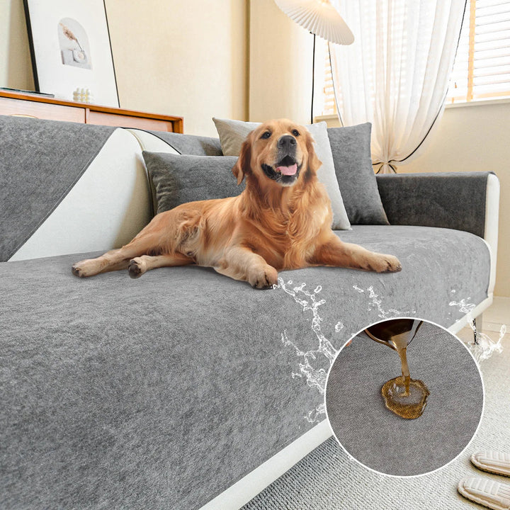 Skanto | SofaShield Luxe Anti-klor Sofa Deksel – Klorbestandig Chenille Beskyttelse for Kjæledyr