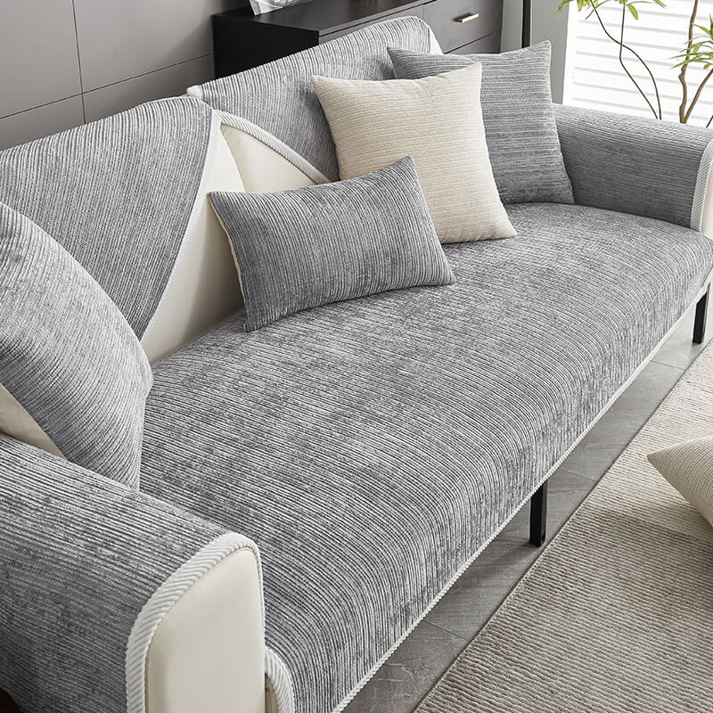 Skanto | SofaShield Luxe Anti-Scratch Sofa Protectors – Kr ripebestandig Chenille beskyttelse for kjæledyr