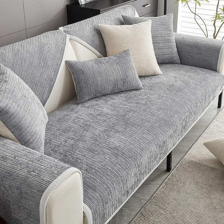 Skanto | SofaShield Luxe Anti-Scratch Sofa Protectors – Kr ripebestandig Chenille beskyttelse for kjæledyr