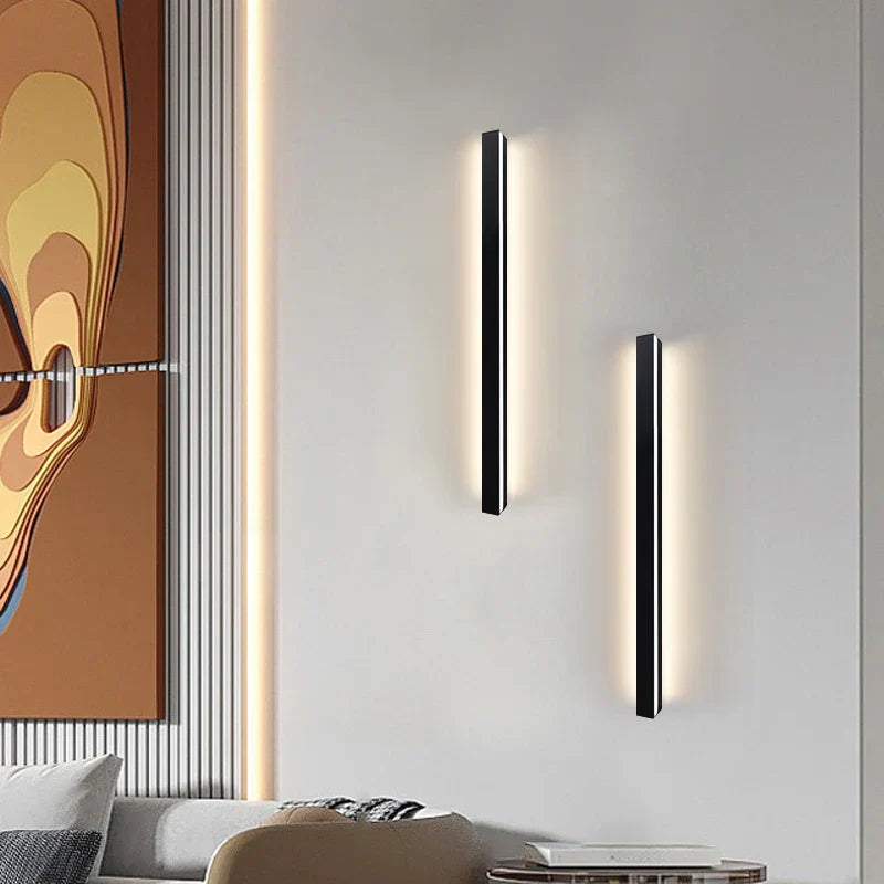 Moderne Lang Vegglampe LED for Stue – Minimalistisk Vegglampe Design | Skanto