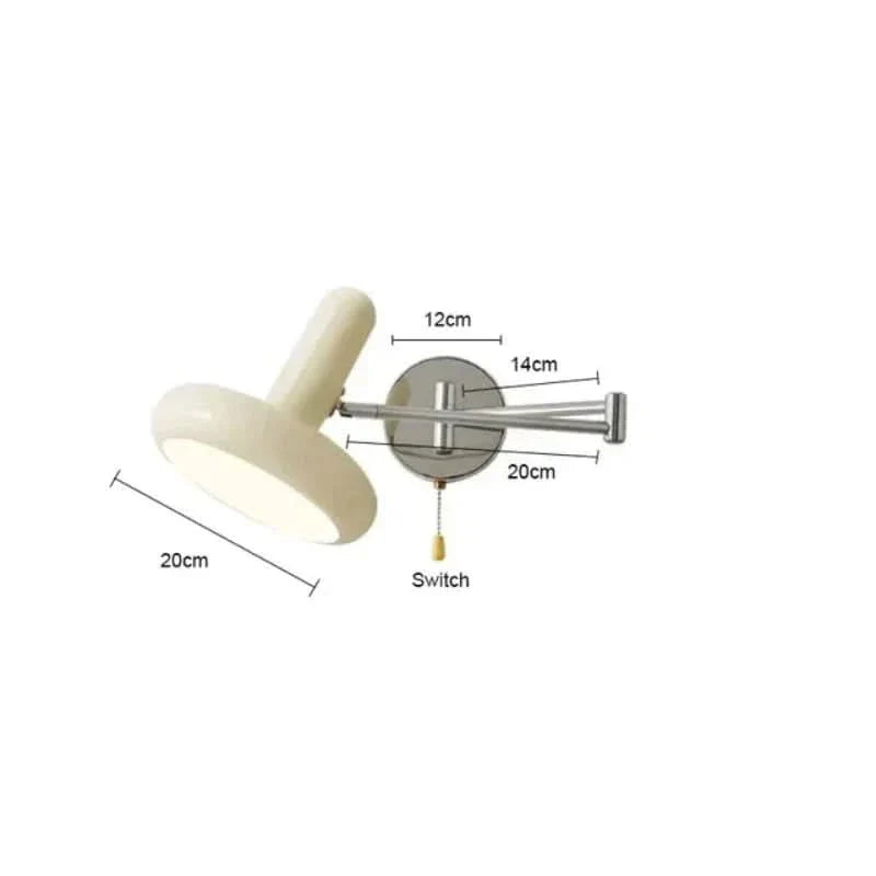 Skanto | Justerbar metall svingbar LED-vegglampe 3000K varmt lys