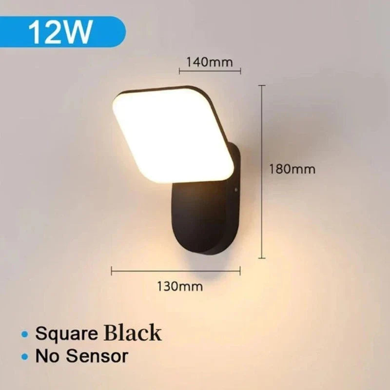 SecureLight - LED Bevegelsessensor Utendørs Lampe | Vanntett & Energieffektiv | Skanto
