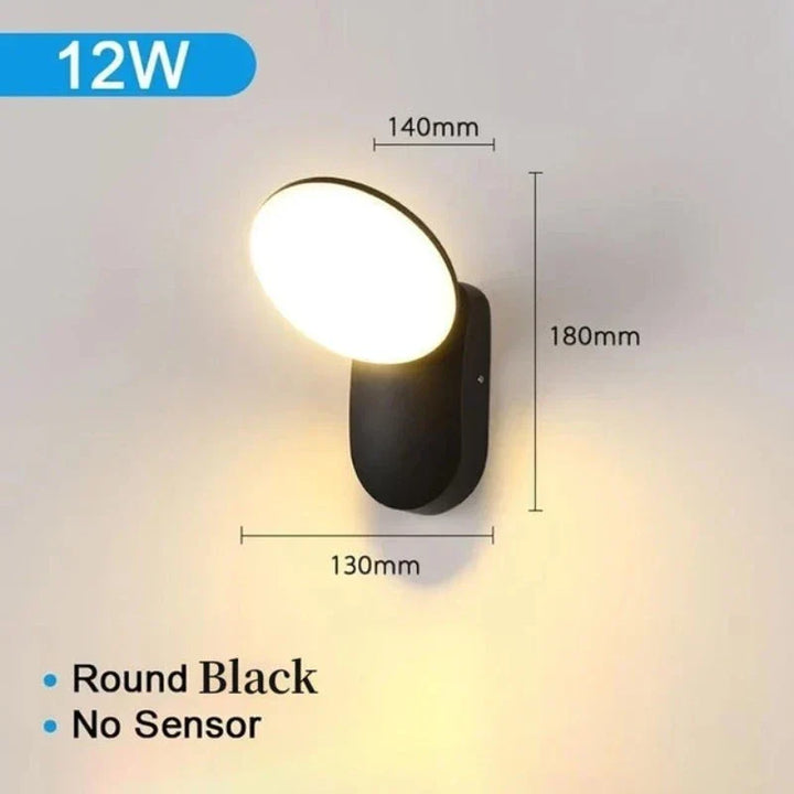 SecureLight - LED Bevegelsessensor Utendørs Lampe | Vanntett & Energieffektiv | Skanto