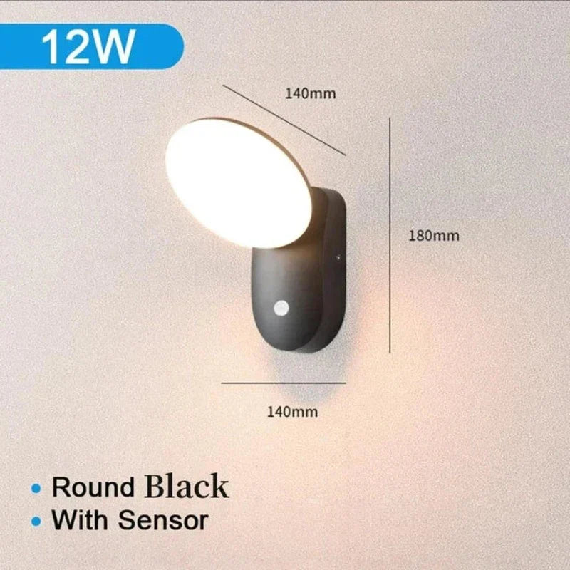 SecureLight - LED Bevegelsessensor Utendørs Lampe | Vanntett & Energieffektiv | Skanto