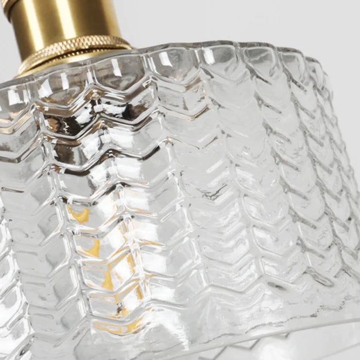 Skanto | Justerbar Vintage Krystall Pendellampe Glassylinder