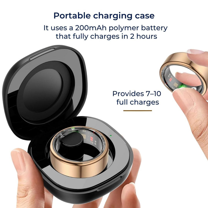 VitalBand Smart Ring – Søvn & Velvære Tracker – Vanntett – Ideell for Aktiv Livsstil Skanto