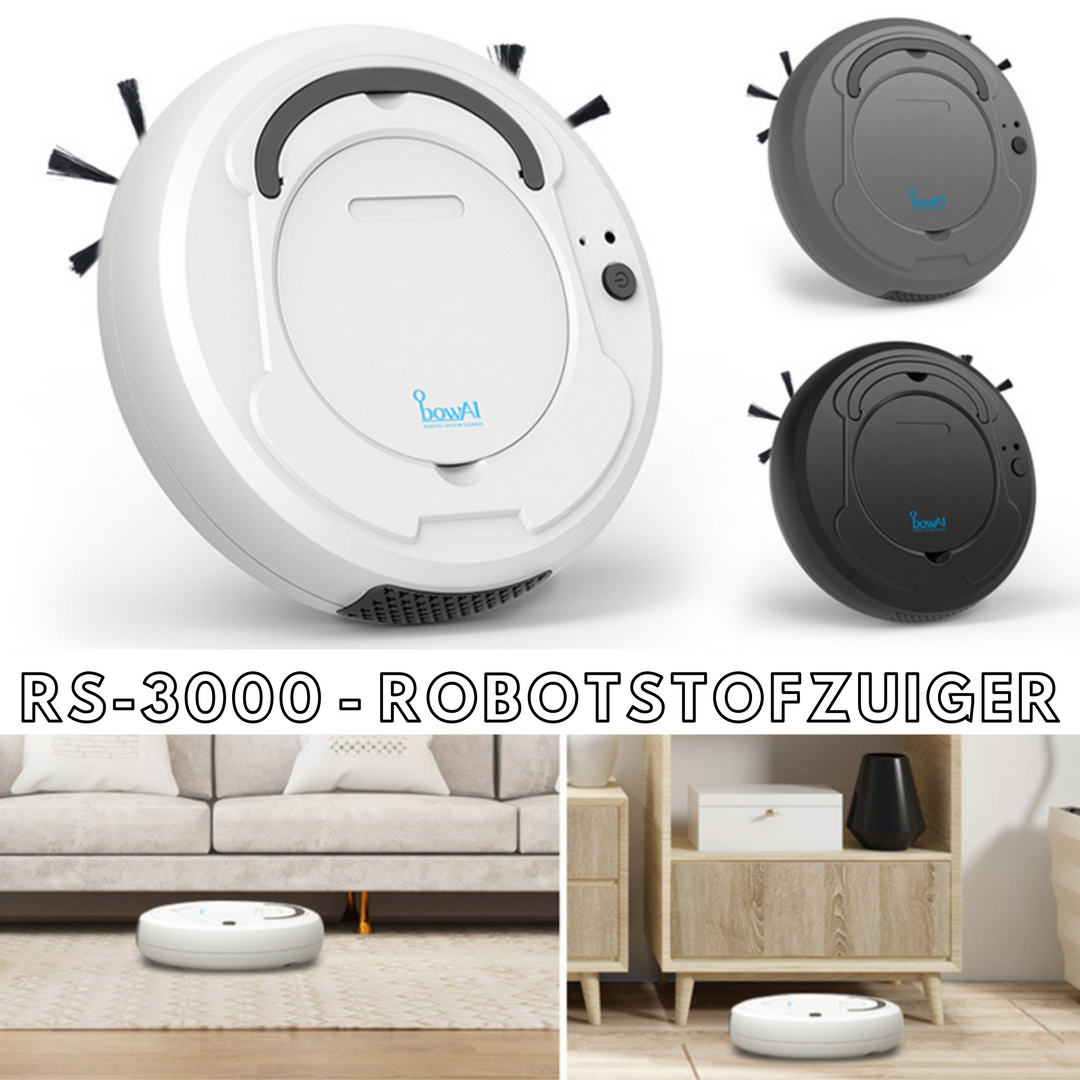 Skanto | RS-3000 Robotstøvsuger | 3-i-1 Smart Automatisk Støvsuger for Hver Husstand