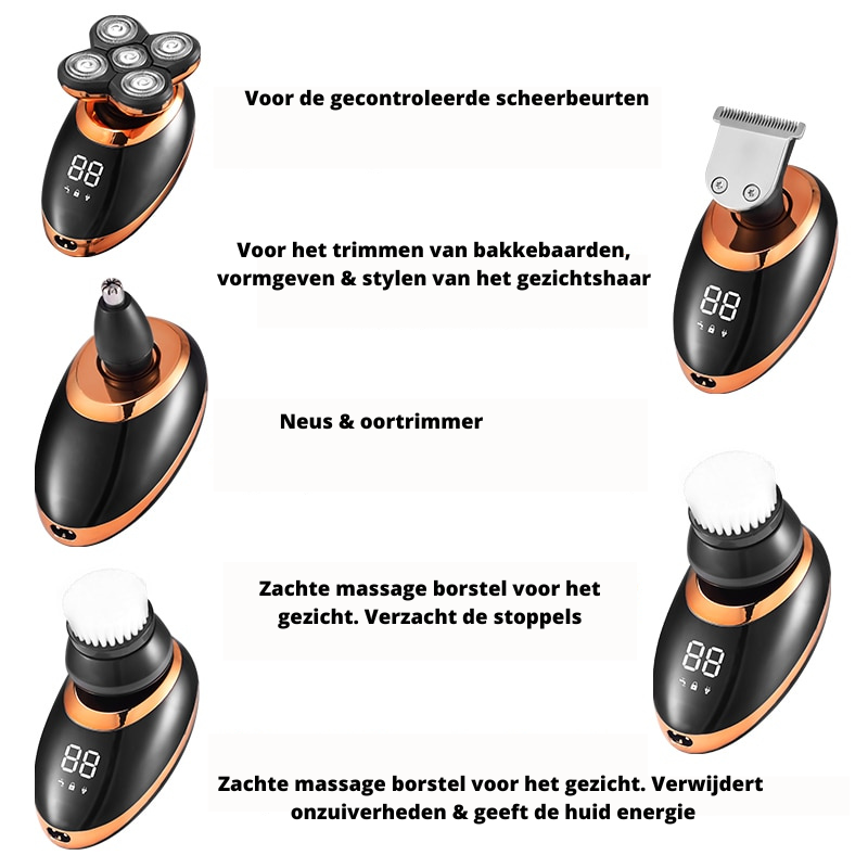 Kraftig trådløs trimmer for menn Skanto