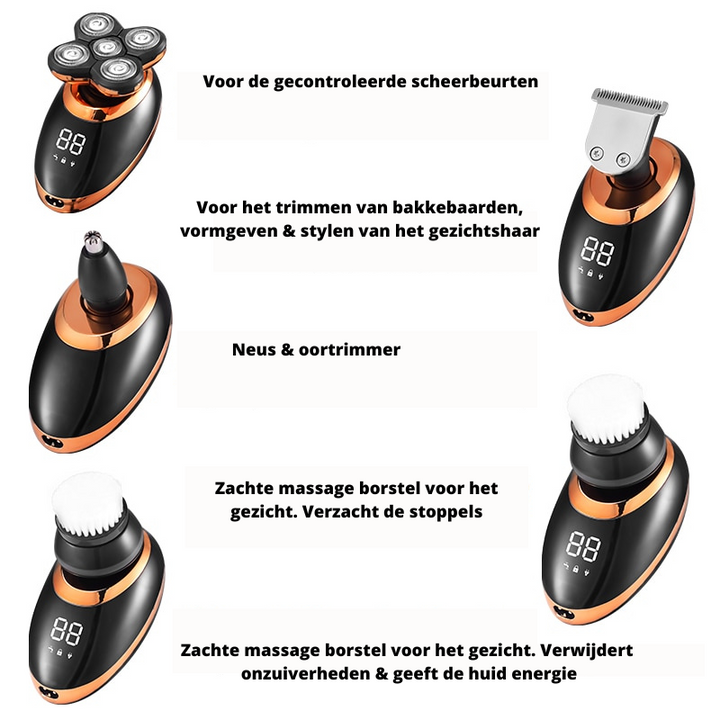 Kraftig trådløs trimmer for menn Skanto