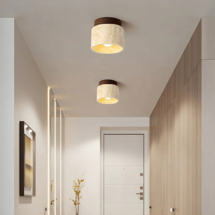 Skanto | Minimalistisk LED taklampe laget av tre for en varm stemning