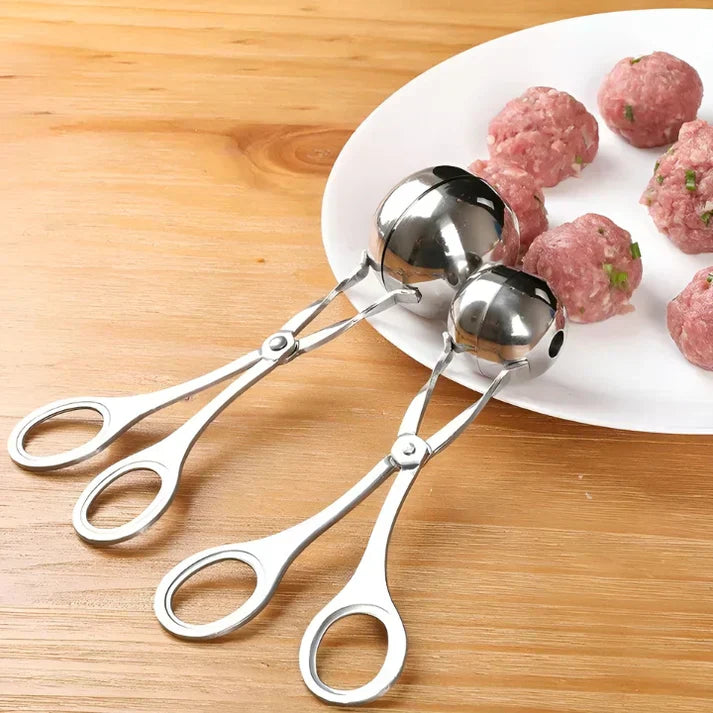 Skanto | Rustfritt Stål Kjøttbolt Maker – Kjøttbolt Tenger for Perfekte Kjøttboller