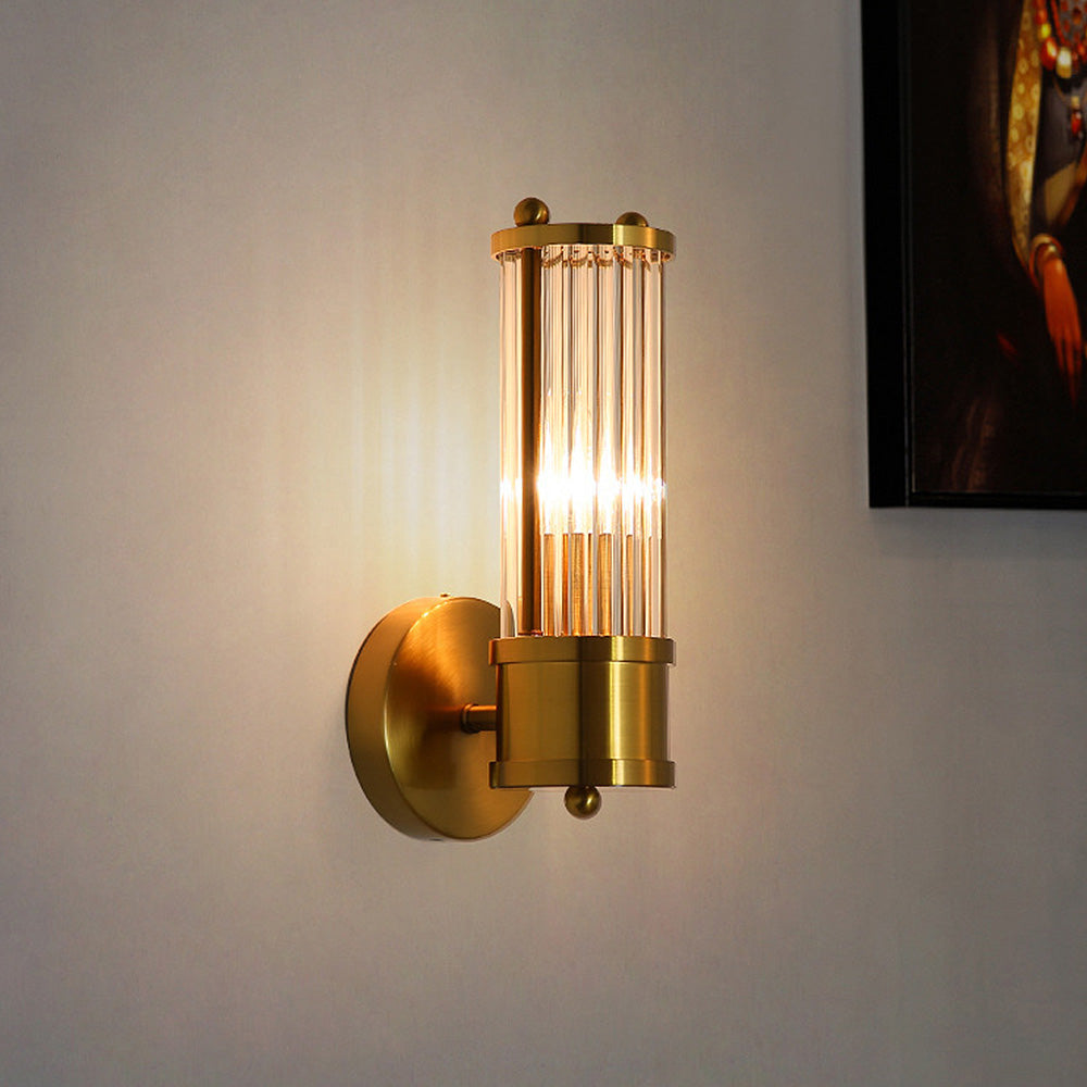 Klassisk Gull Baderomsvegglampe - Luksusbelysning for Stilige Interiører | Skanto