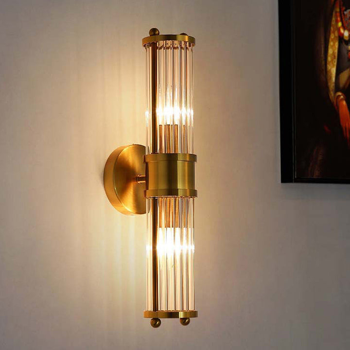 Klassisk Gull Baderomsvegglampe - Luksusbelysning for Stilige Interiører | Skanto