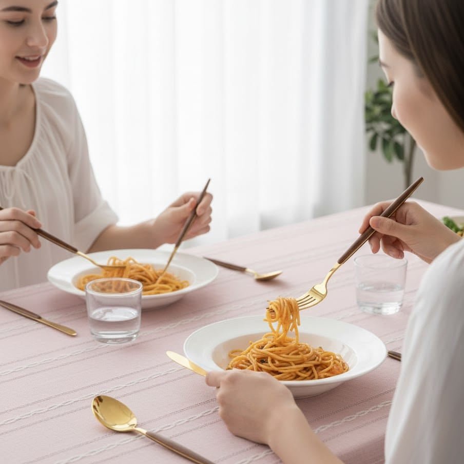 Skanto | Premium rustfritt stål bestikk med treaksent