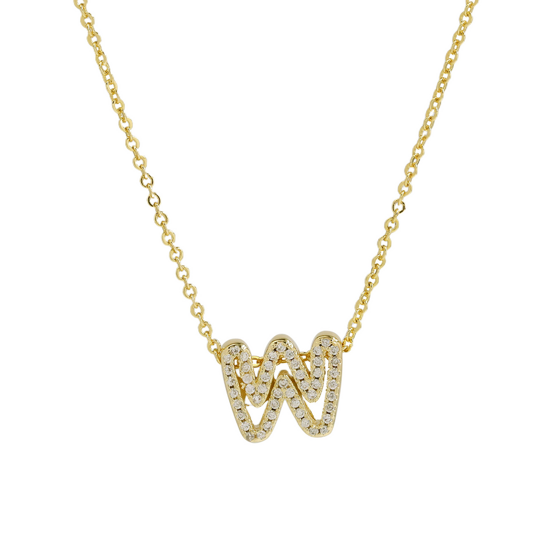 Skanto | Blændende Diamant Initial Halskjede