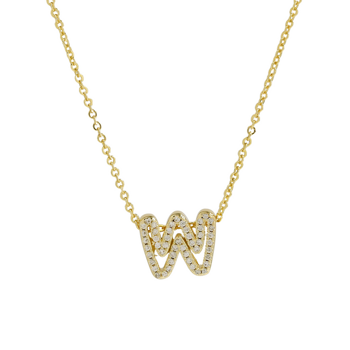 Skanto | Blændende Diamant Initial Halskjede