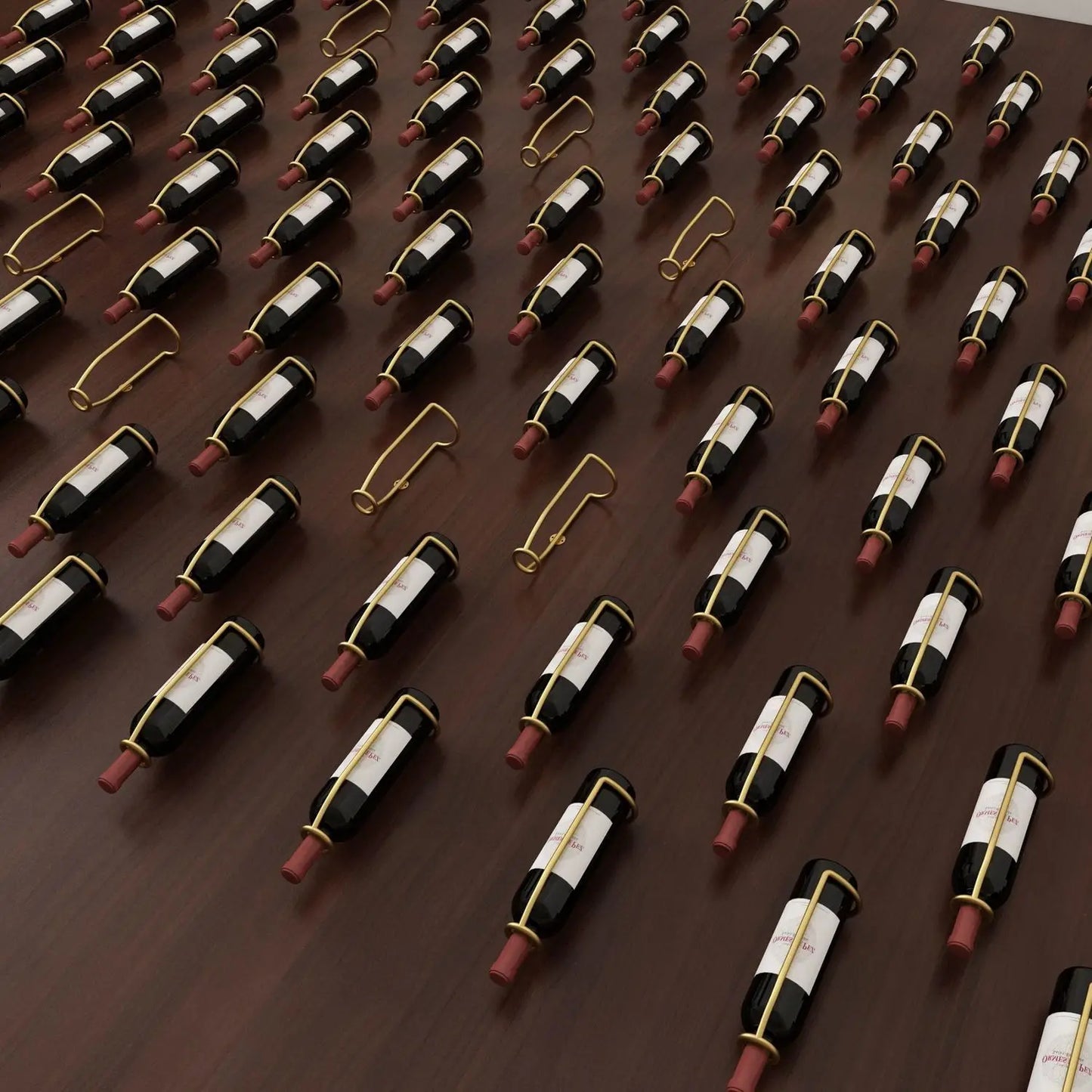 Wandmontierter Weinregalhalter für die Aufbewahrung von Wein, Bier und Champagner