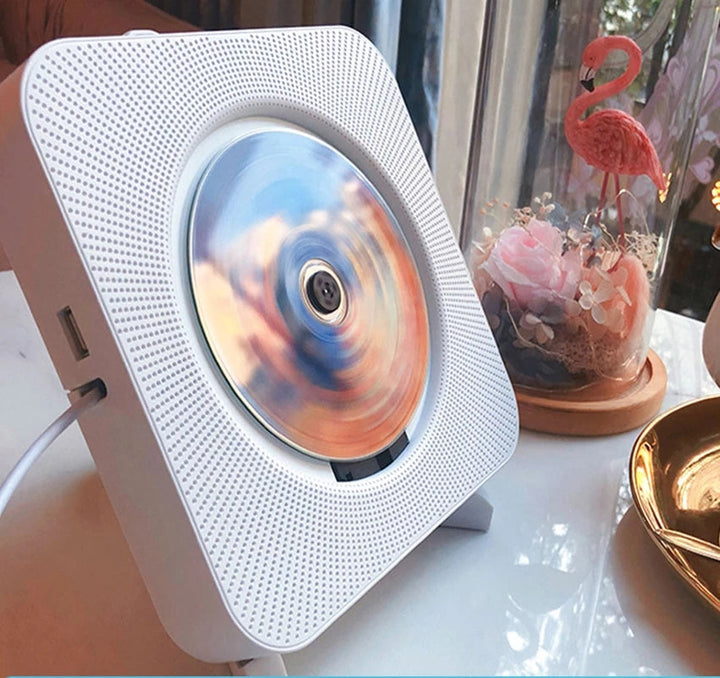 Skanto | Tragbarer CD-Player | Bluetooth, USB und FM-Radio | Weiß