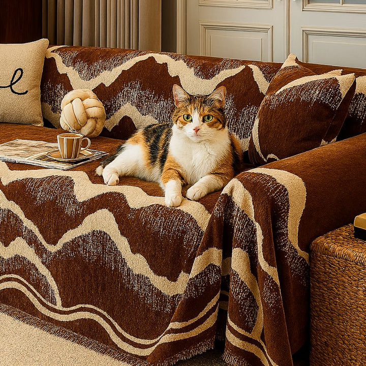 Skanto | Wavescape Chenille Sofa Cover