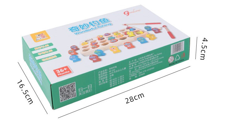 Norvo | EcoToys Fisk moro | Livlig læringsopplevelse - Tre magnetisk fiskespill for barn