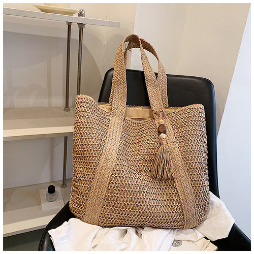 Skanto | EcoChic Håndveske – Stilfull Rattan Dameveske | Bærekraftig Hverdags Tote