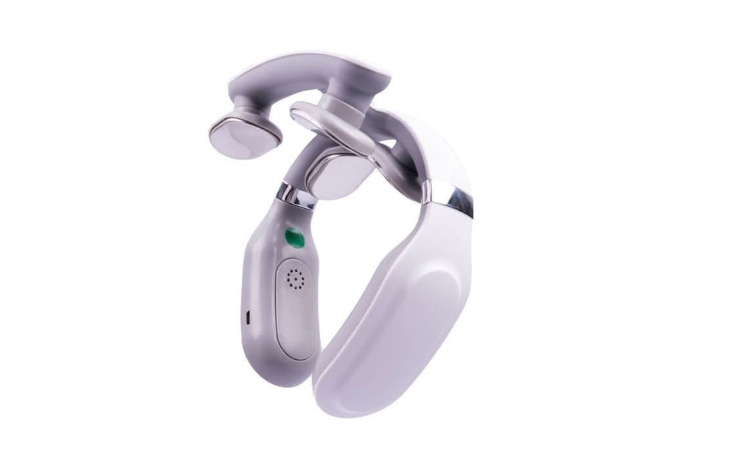 Skanto | 4-in-1 Nackenmassagegerät | Wärme- und Vibrationsfunktion | Weiß