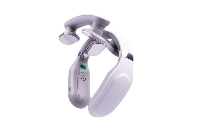 Skanto | 4-in-1 Nackenmassagegerät | Wärme- und Vibrationsfunktion | Weiß